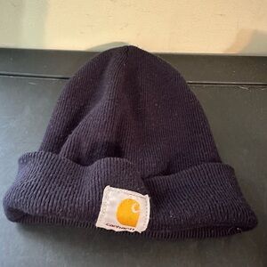 Vintage Carhatt black knitted beanie hat